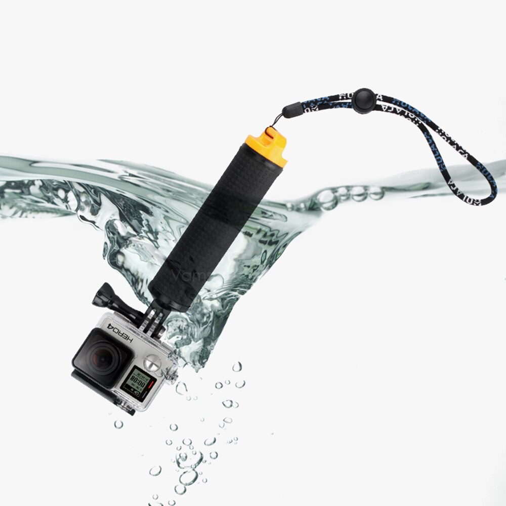 Vamson-empuñadura flotante para Go Pro Hero 10, 9, 8, 7, 6, 5, 4, negra, resistente al agua, para deportes acuáticos, para DJI Action, Yi 4K, GoPro 10, VP418