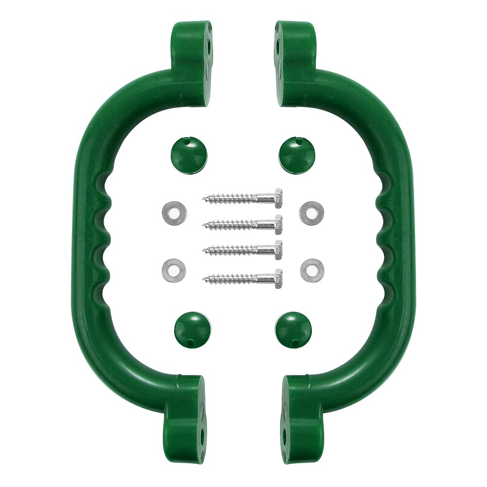 1 Paar Veiligheid Antislip Handgrepen Kids Speeltuin Montage Hardware Kit Ondersteuning Kinderen Draagbare Interactieve Aanwezig: Dark Green