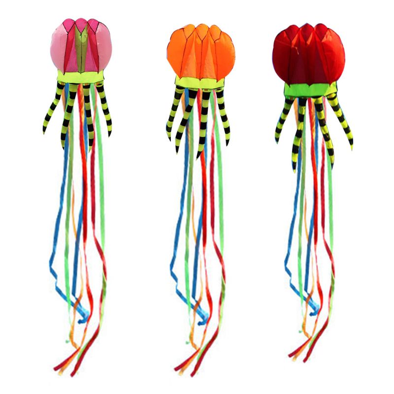 3d große, weiche, rahmenlose stranddrachen in oktopusform – ideal für unterhaltung, sport, familie, outdoor-aktivitäten und eltern-kind-aktivitäten.