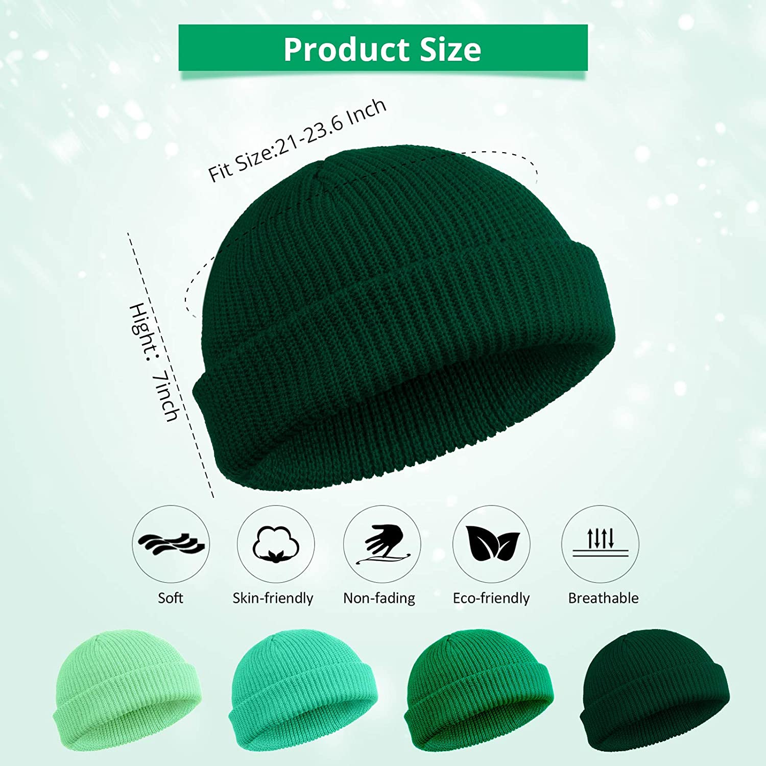 Mode Mannen Beanie Knit Hoeden Jongen Skullcap Sailor Caps Manchetten Retro Navy Korte Hoed Effen Kleur Unisex Winter Warm Cap roll-Up Rand