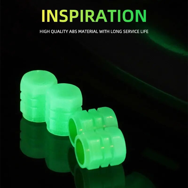 8Stck Leucht Ventil Motorrad Fahrrad Fahrrad Auto Rad Reifen Hub Kappe Fluoreszierende Nacht GlowingLuminous Ventil Stengel Kappen Dekor