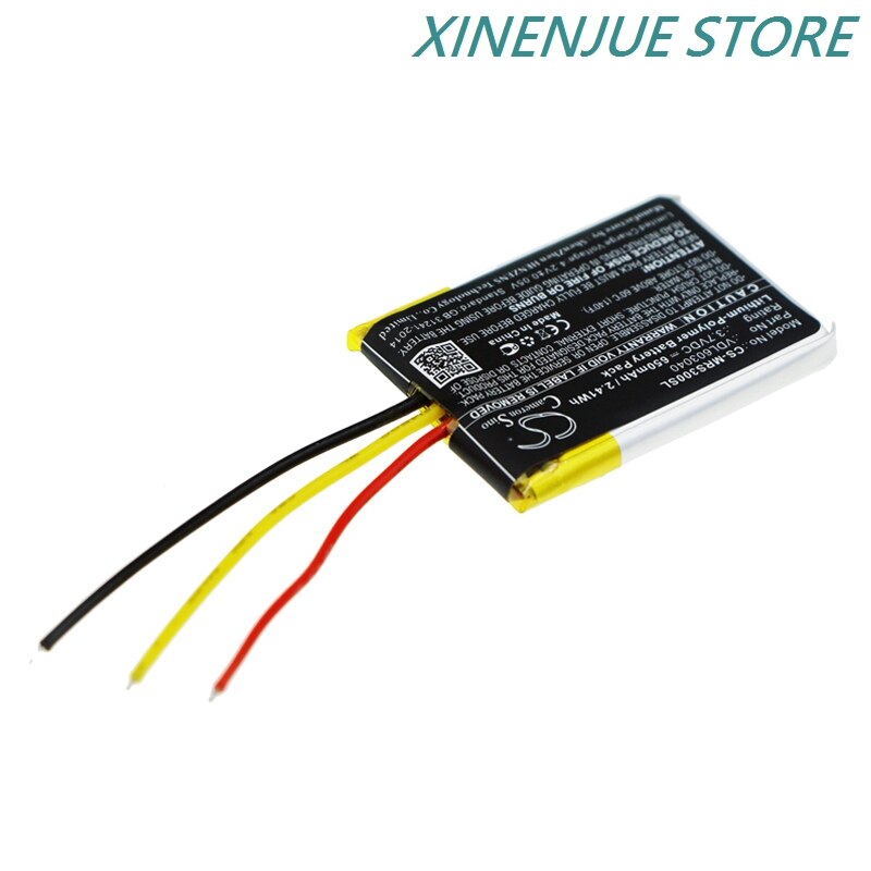 Akku für kabelloses headset, 3.7v/650 mah, vdl 603040, für marshall major ii, major ii bluetooth, major iii, major iii bluetooth, mid