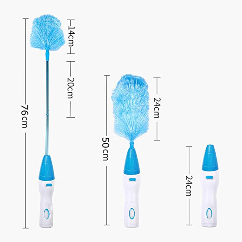 Adjustable Electric Feather Duster Dirt Dust Brush Vacuum Cleaner Blinds Furniture Window Bookshelf Cleaning Tool Brush