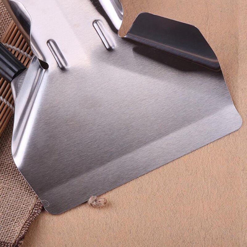 Chip Scoop Food Shovel French Fries Stainless Steel Kitchen Tools Shovel Fries Burger Packaging Tool Single/Double Handles Grip