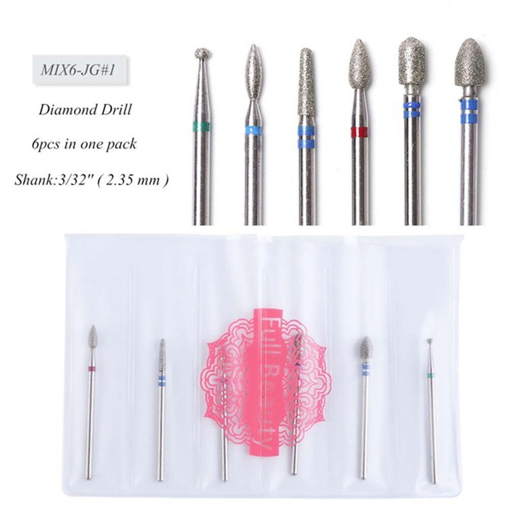 Ceramic Diamond Nail Cone Tip Ceramic Drill Bits Electric Cuticle Clean Rotary For Manicure Pedicure Grinding Head Sander Tool: A