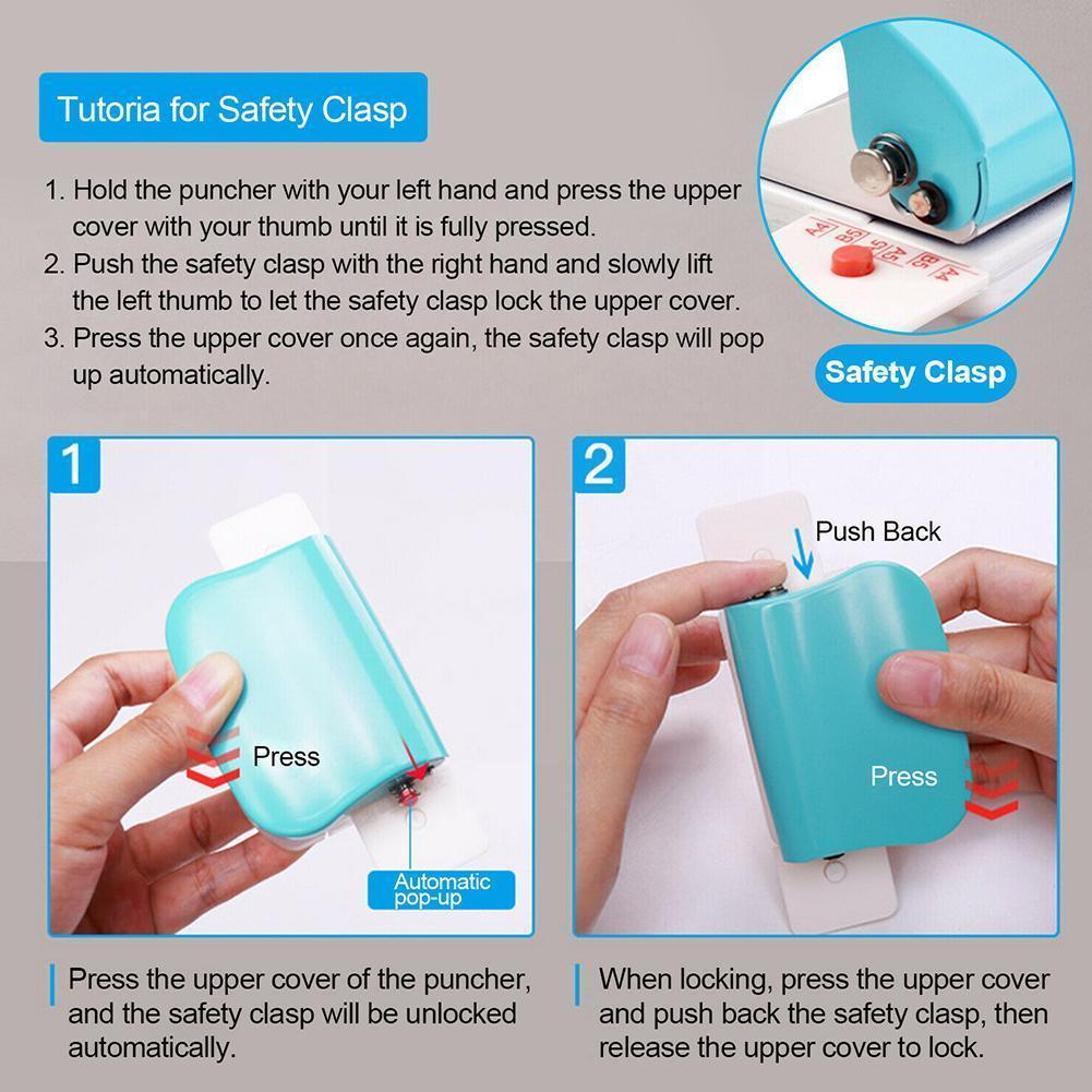 6 Holes Hole Puncher Diy A4 A5 B5 Loose Leaf Paper Hole Machine Binding Planner Scrapbooking Paper Standard Hole Punch Punc O1i7