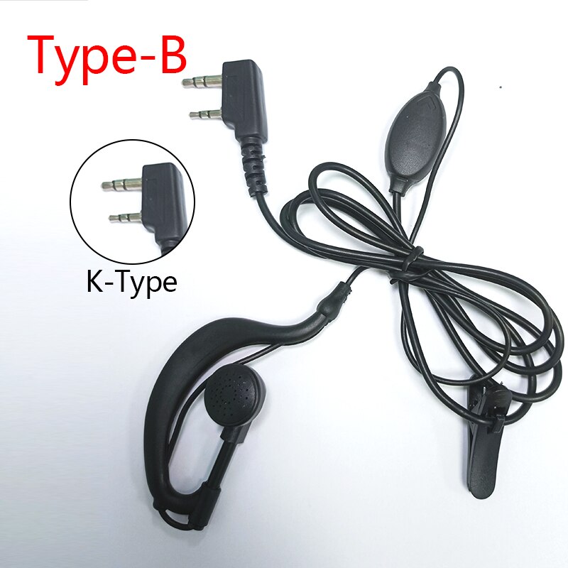 Polizei Ohr Haken Ohrhörer Headset PTT Kopfhörer IOT Midland Radio GXT550 GXT1050 GXT1050VP4 G5 G7 G225 Walkie Talkie: Type B 1 piece