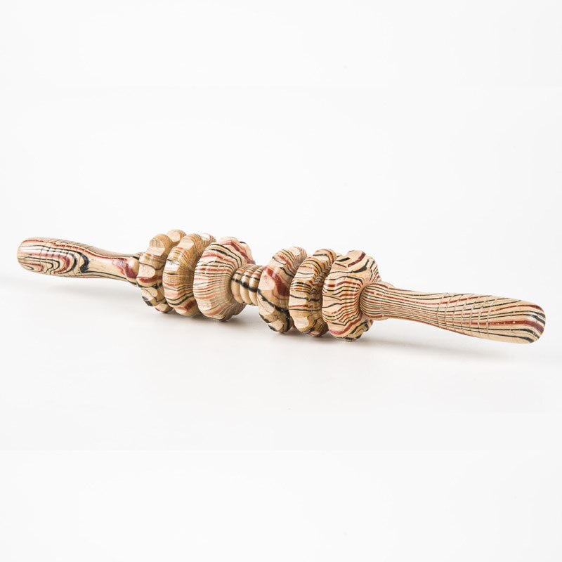 Portable Wood Massage Roller Cellulite Burn 9 Wheels Wooden Hand Massager Roller Reducing Soreness Fitness Body Care Therapy: 368 Massage wheel