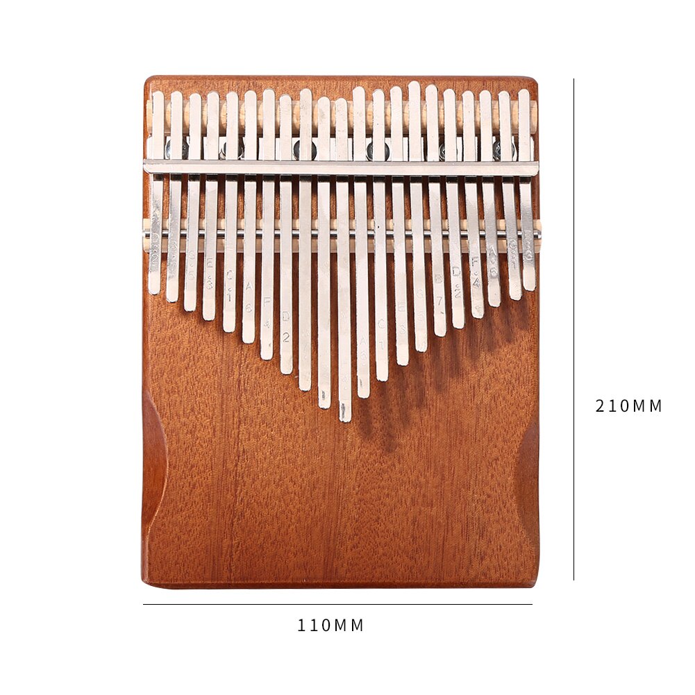 21 Keys Mahogany Wood Kalimba Thumb Finger Piano African Sanza Mbira with Tuning Tool Sheet Music Percussion Musical Instrument