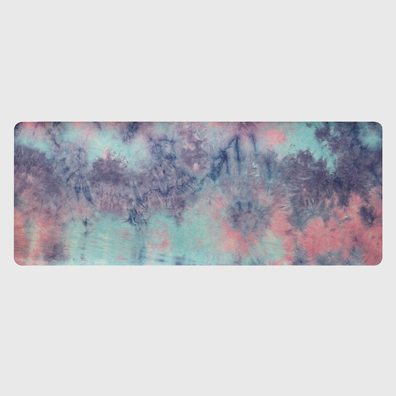 5mm camping-übungsmatte, massagematte, fitnessstudio-sportmatte, yogamatte, wildleder, batik, rutschfest, fitness, gewichtsverlust, pilates, schlankheitsmatte, aerobic-yogamatte: Lila
