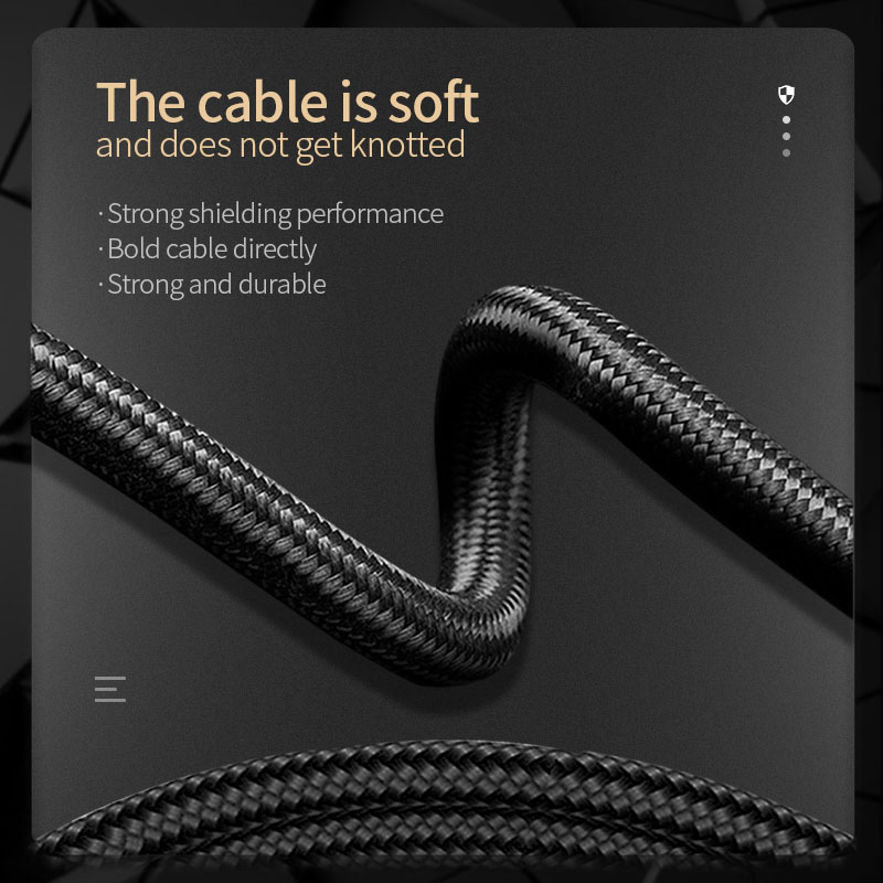 Cable auxiliar HIFI 3,5 para coche 6N OCC, conector de audio macho a macho para teléfono móvil