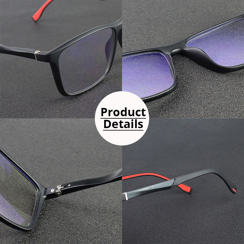 Gafas de lectura multifocales progresivas para hombre y mujer, lentes con bloqueo de luz azul TR90, montura cuadrada deportiva de aluminio y magnesio, UV400 + 2 3