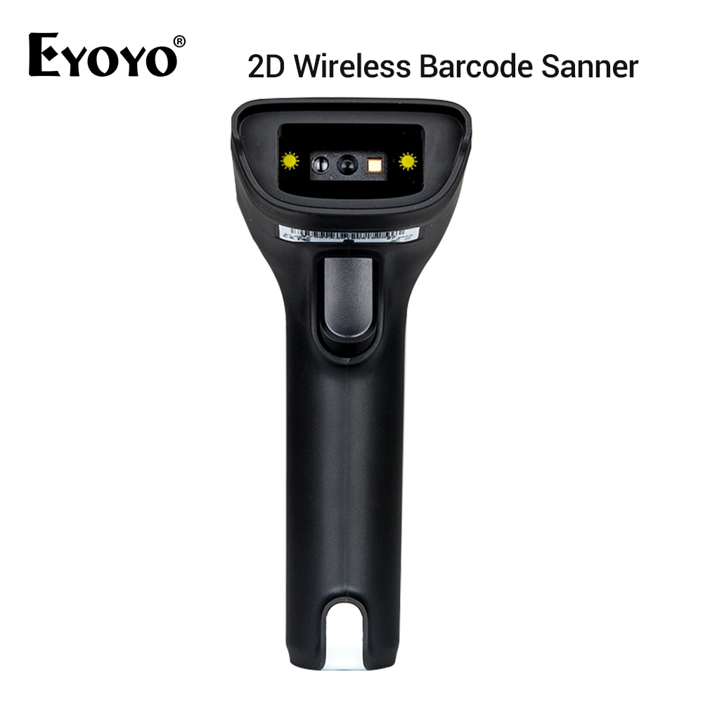 EYOYO EY-007A escáner de código de barras 1D/2D inalámbrico 2,4G 2D lector de código QR vibración PDF417 2D escáner inalámbrico