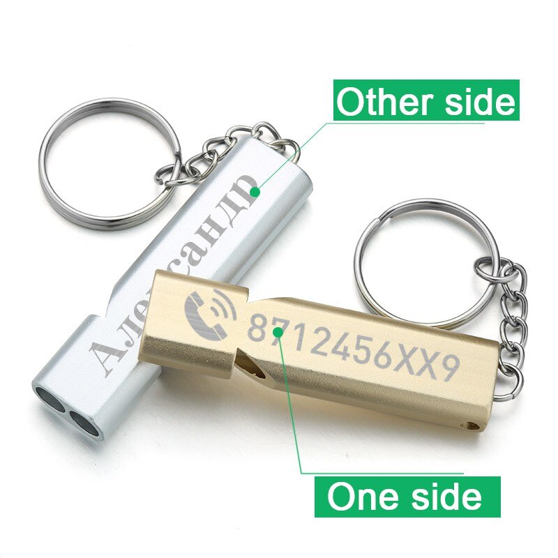 Free engraving Pet Dog Training Whistle Two-tone Ultrasonic Flute German Shepherd Training Whistle Pet Supplies Dog Whistle