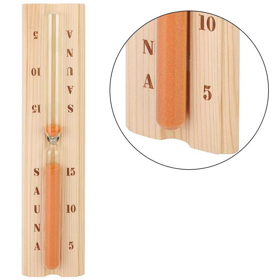 Wall Mounted Sauna Room Sauna Timer Heat Resistant Wooden Accurate Sand Timer