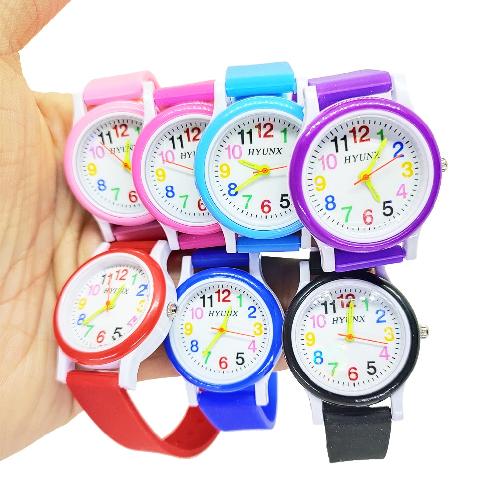 Quartz Kinderen Horloge Baby Leren Om Tijd Klok Kinderen Horloges Kids Kerstcadeau Kind Digitale Elektronica Horloge