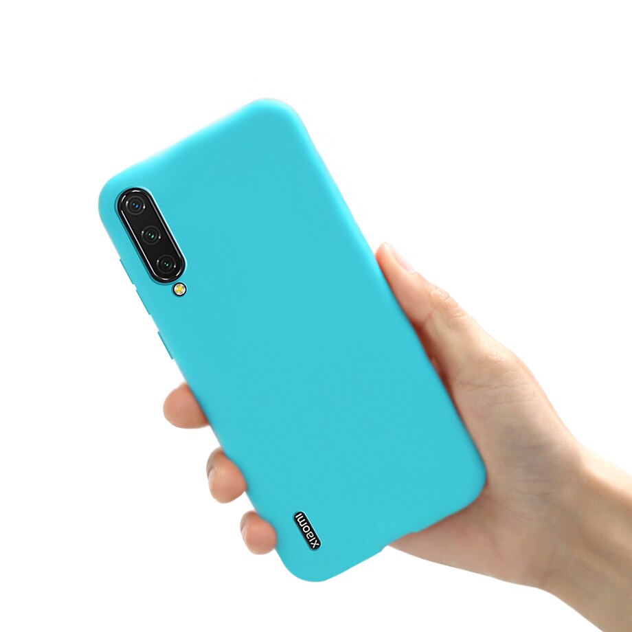 Voor Cover Xiao mi mi A3 case TPU Fundas COQUE Siliconen Zachte Snoep Kleur Back Cover Voor Xiao Mi Xio mi mi A3 een 3 MI A3 telefoon gevallen: Sky Blue