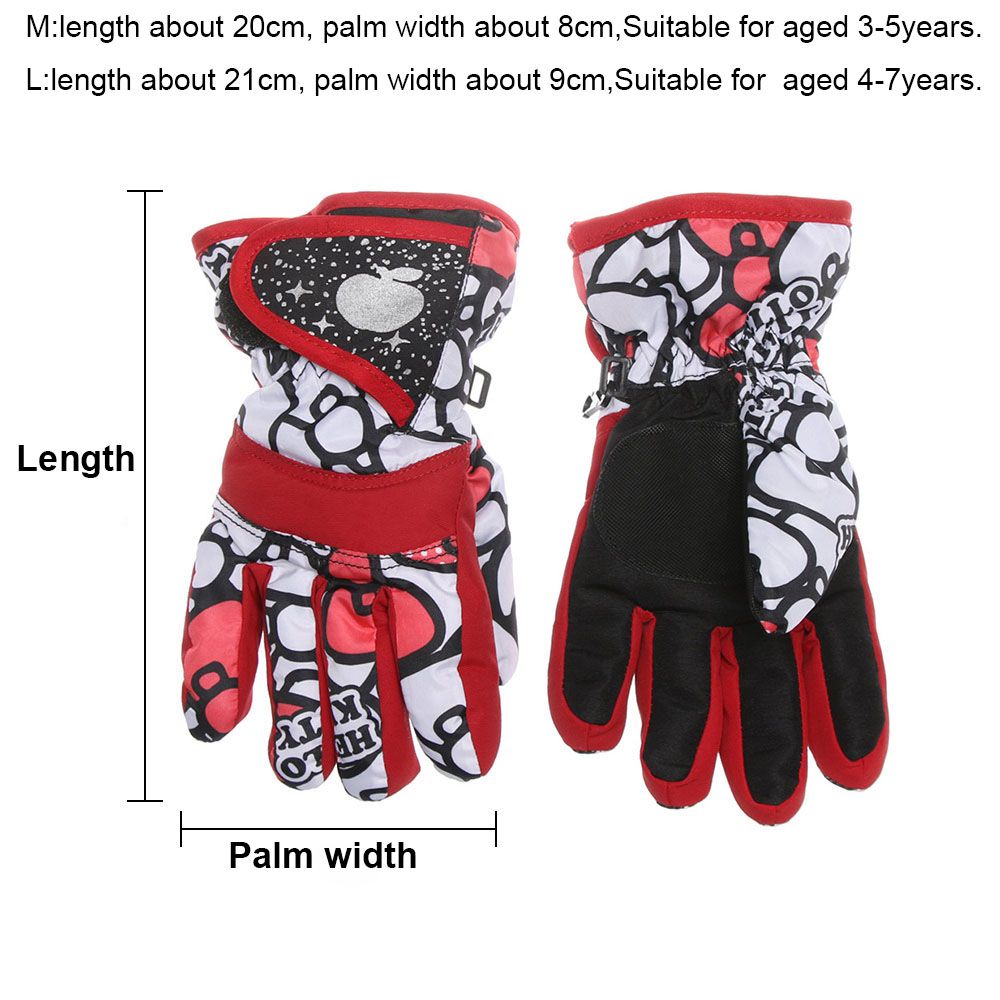Gants chauds d'hiver pour enfants de 3 à 7 ans, pour le Ski, à manches longues, pour garçons et filles