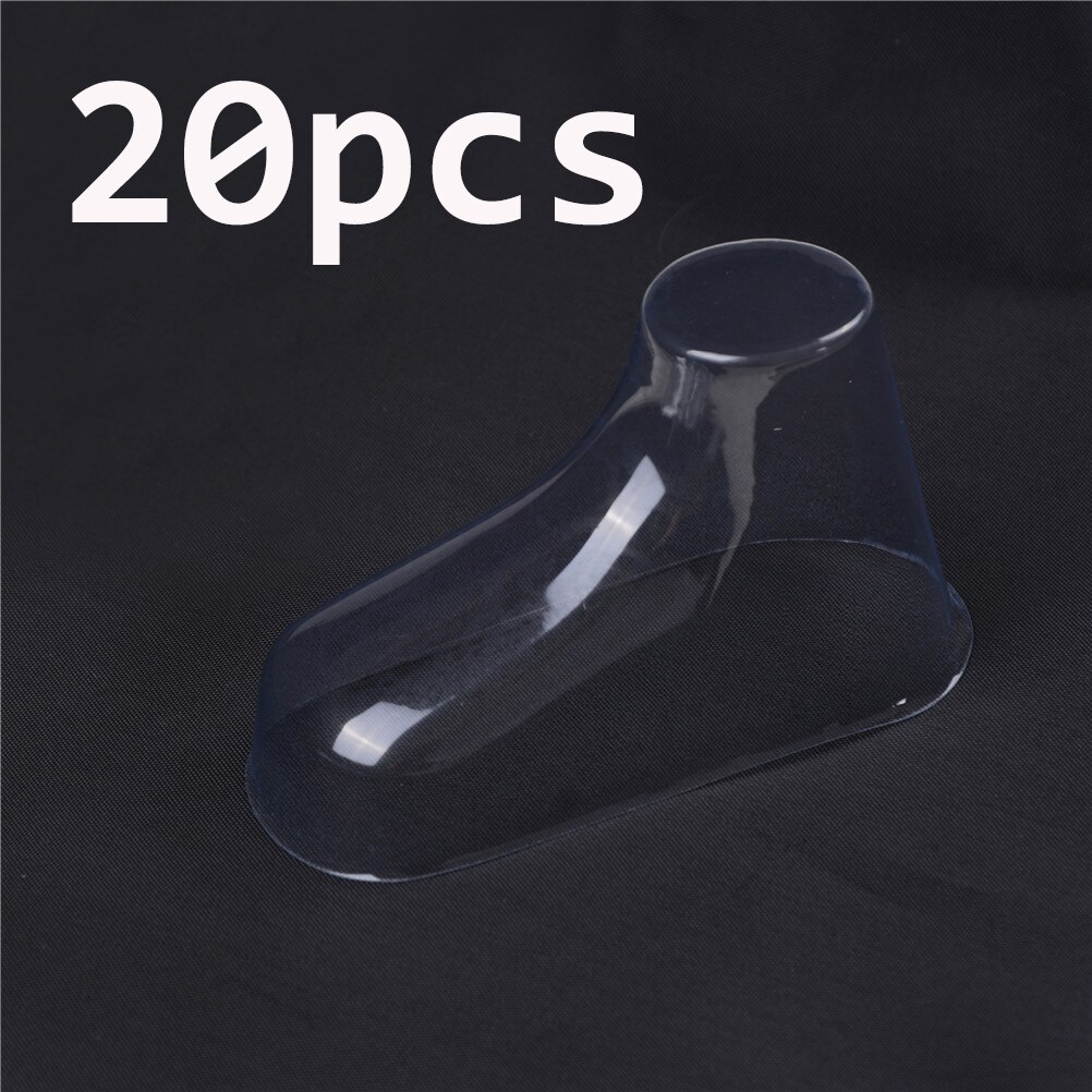 20 stk klar plast babyfødder display baby støvletter sko sokker vitrine 9cm