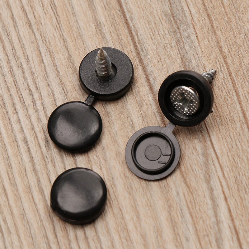 100Pc Screw Cover Fold Caps Button Plastic For Car Furniture M4 M5 Self-tapping Decorative Cover Prevent Dust Hardware Screw Cap