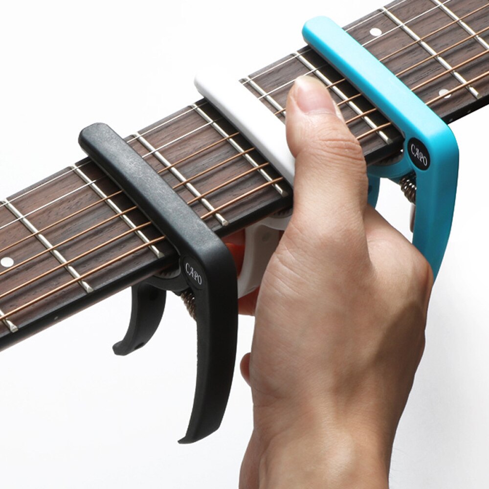 Plastic Gitaar Capo Voor 6 Snarige Akoestische Elektrische Gitaar Capotraste Ukulele Tuning Klem