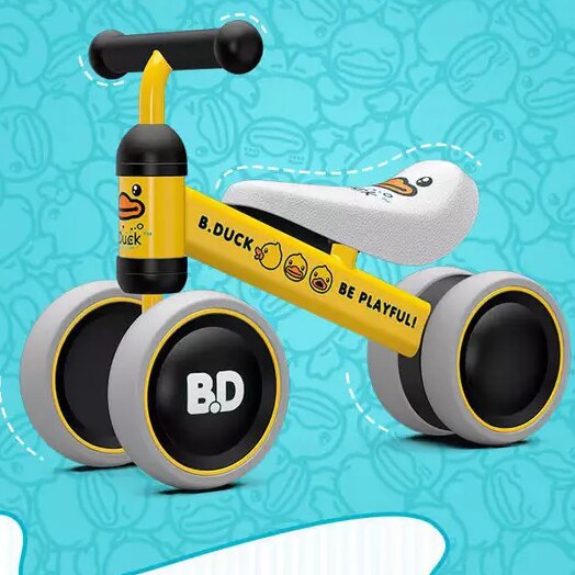 Patinete infantil de 1 a 3 años para hombre y mujer, coche de trineo para bebé, coche oscilante para niño, bicicleta para bebé, para cumpleaños: Amarillo