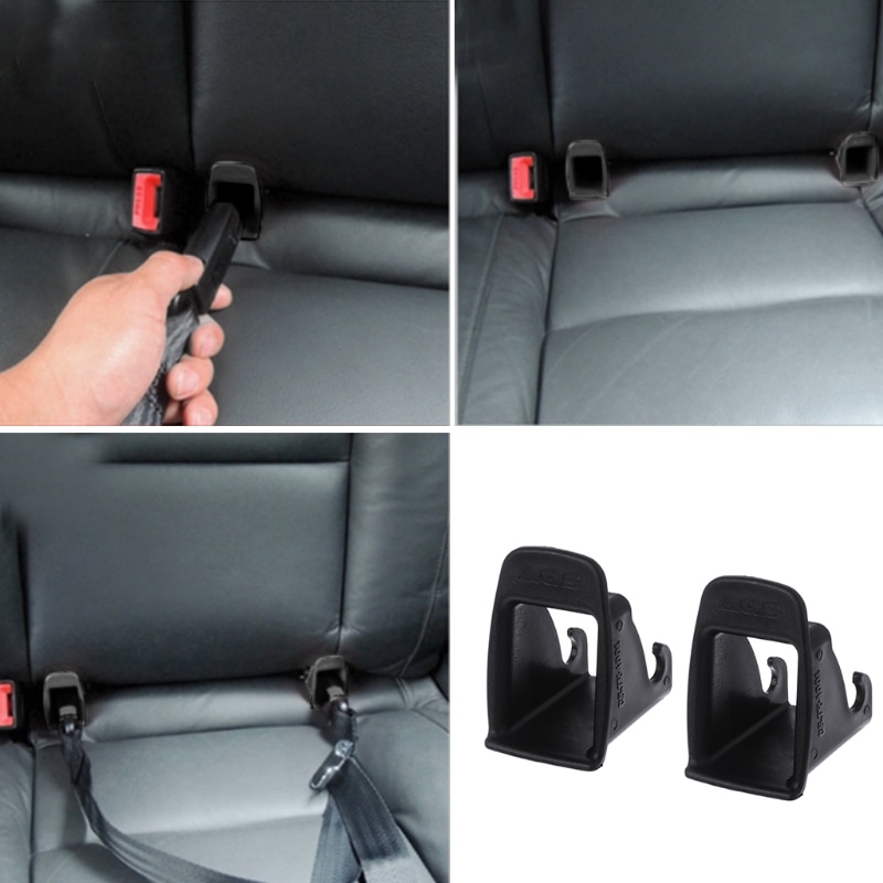 1 par bilsæde til isofix låsebælte stik guide rille bil sikkerhedsseler & polstring dele