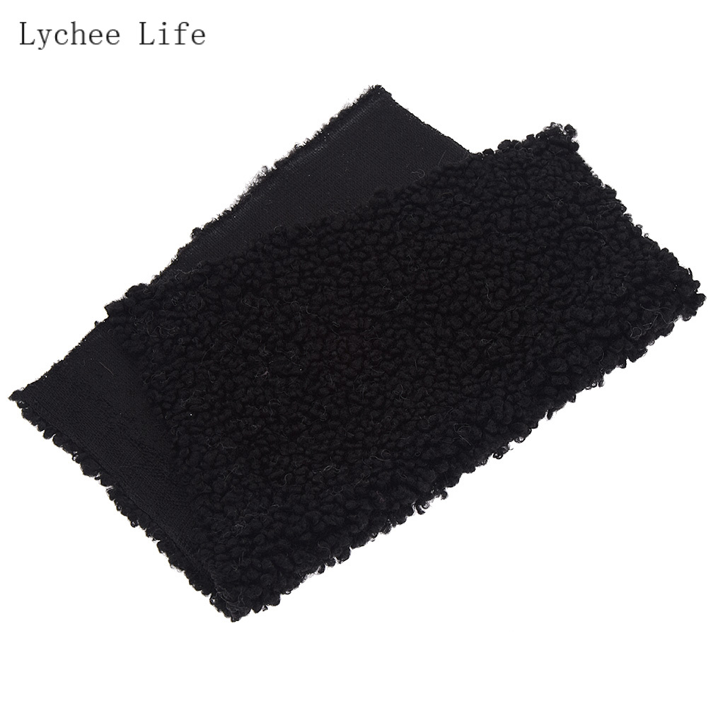 Lychee Life-tela de felpa de terciopelo y algodón A4, tejido suave y cálido para ropa de mascotas, forro de guante, tela de lana de cordero engrosada, costura Diy: 2