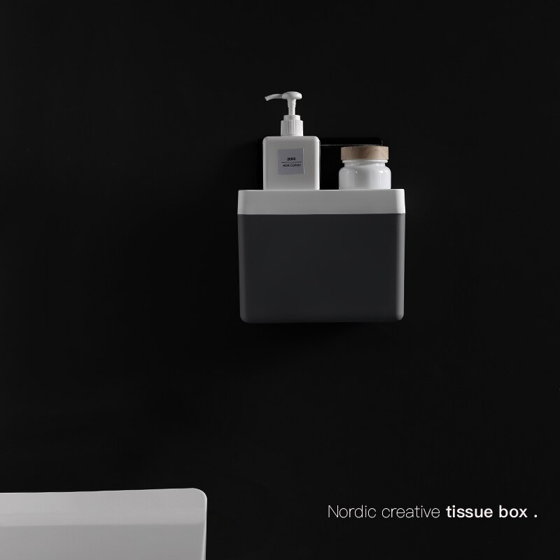 Hanging Multifunction Tissue Boxes Toilet Plastic Tissue Box Nordic Home Boite Mouchoir Bathroom Products DI50CZH