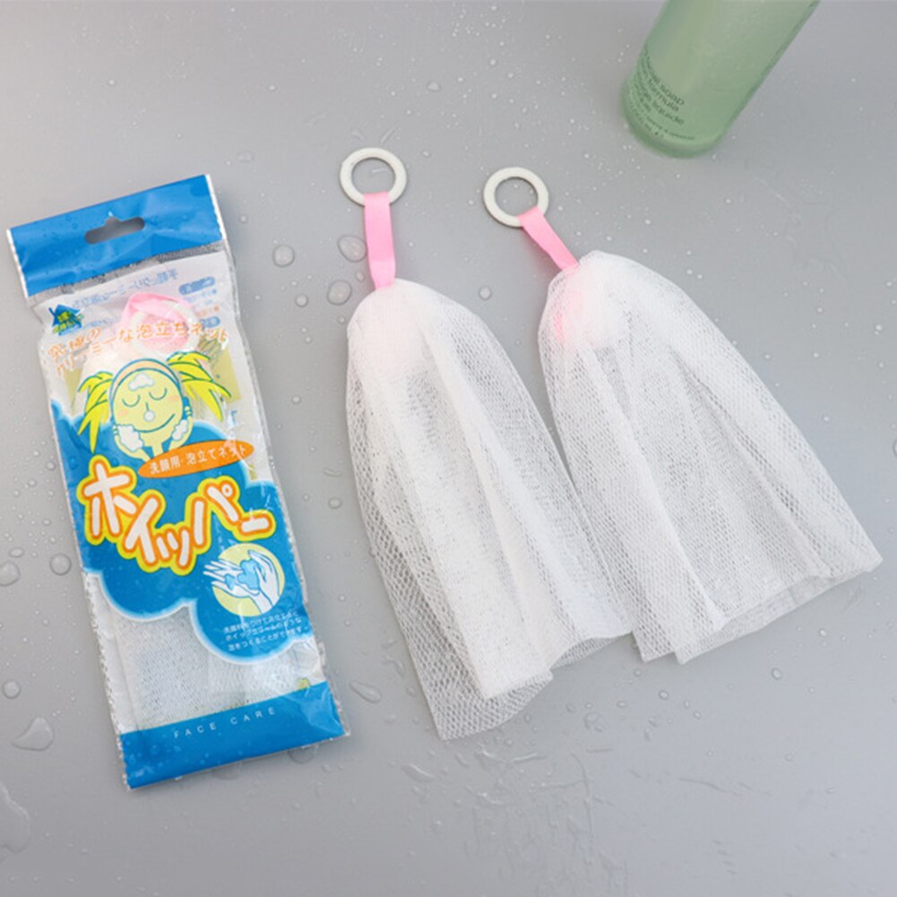 1 pc sæbe skummende net badekar bruser sæbe blister boble mesh krop ansigt rensenet bad vaske værktøj badeværelse tilbehør