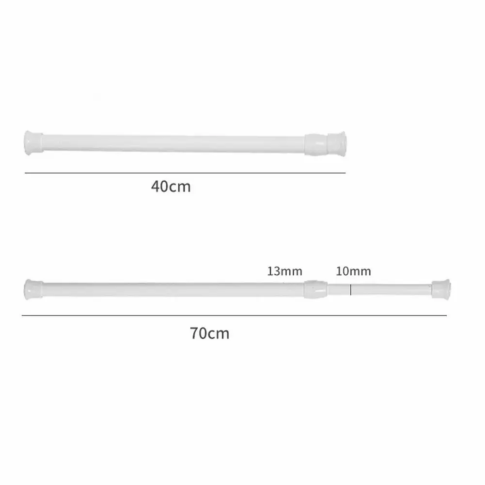 Barra de cortina, barra telescópica sin perforación, 30-50cm/40-70cm/60-110cm, armarios/ventana/cocina, Etc.: Verde