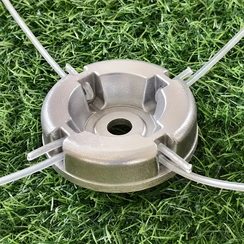1pc Universal Aluminum Alloy Lawn Mower Head with Nylon Steel Lawn Mowing Line, Lawn Mower Replacement Parts in Good