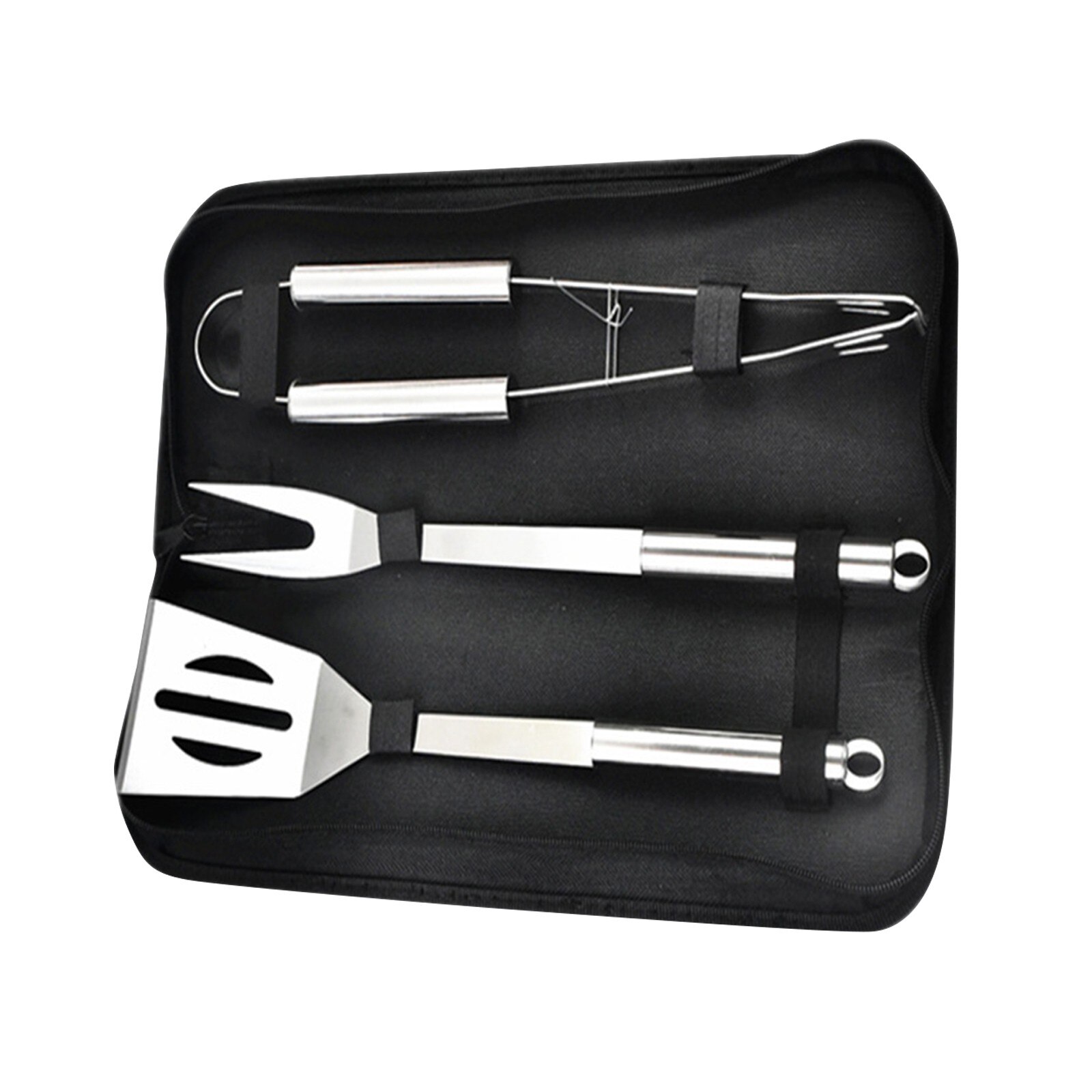 BBQ Set Grill Cooking Utensils Kit Stainless Steel Shovel Fork Tong Barbecue Tool Portable Case BBQ Accessories Bakeware Sets
