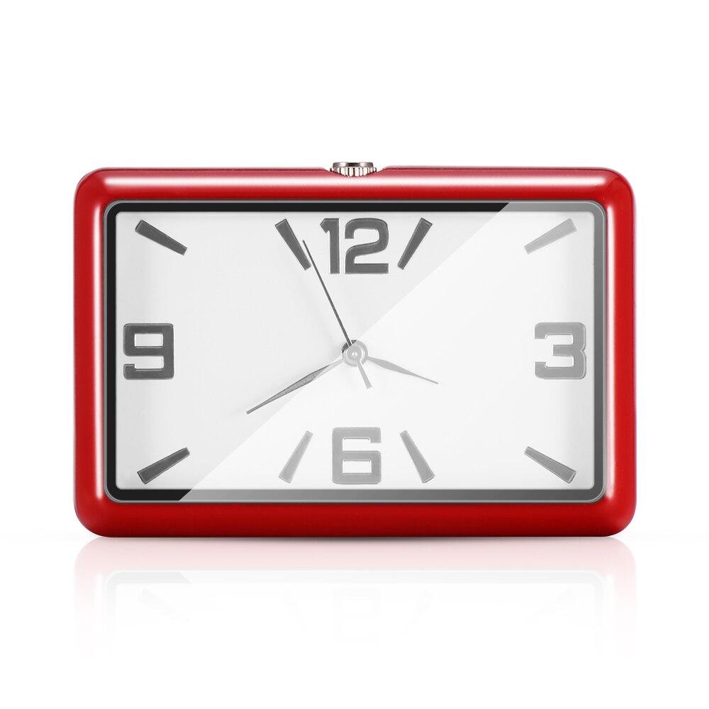 Universal Auto Watch Automobile Quartz Clock Watch Car Decoration Ornaments Vehicle: red