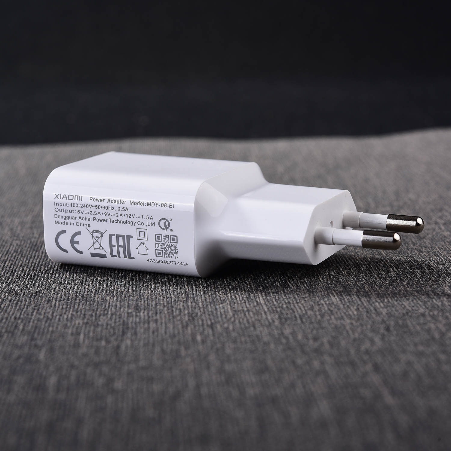 Originele Xiao Mi Fast Charger 18W Usb Quick Adapter 100 Cm TYPE-C Kabel Voor Mi 6 8 9 10 rode Mi Note 7 8 Pro A2 A3 Lite F1 MDY-08-EI: White Charger