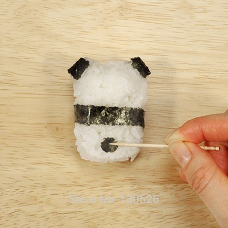 Lovely Panda Bear Shape Nori Punch DIY Sushi Maker Rice Ball Onigiri Mold Mould For Baby Kid Tool Kitchen Accessories