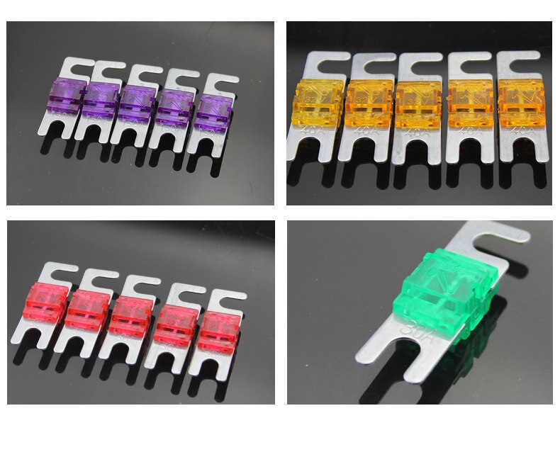 Auto bil boltet sikring 20a-200a lille strømgaffel boltet sikring auto sikring bolt sikring