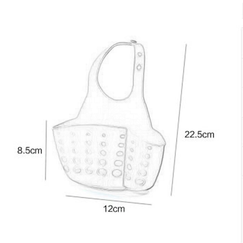 Adjustable Snap Sink Faucet Housing Cradle Kitchen Shelving Rack Kitchen Sponge Holder Storage Basket