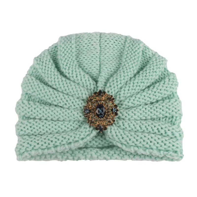 Herfst winter kinder gebreide muts capuchon baby wollen muts met boorcombinatie outdoor warme gebreide muts: 3