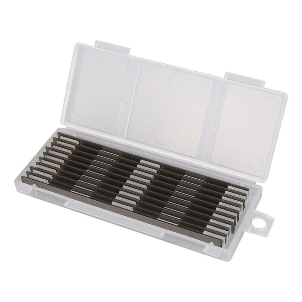 10Pcs 82mm Reversible Electric Planer Blades Boxed High Speed Steel For MKT BOSCH Electric Handheld Wood Planers