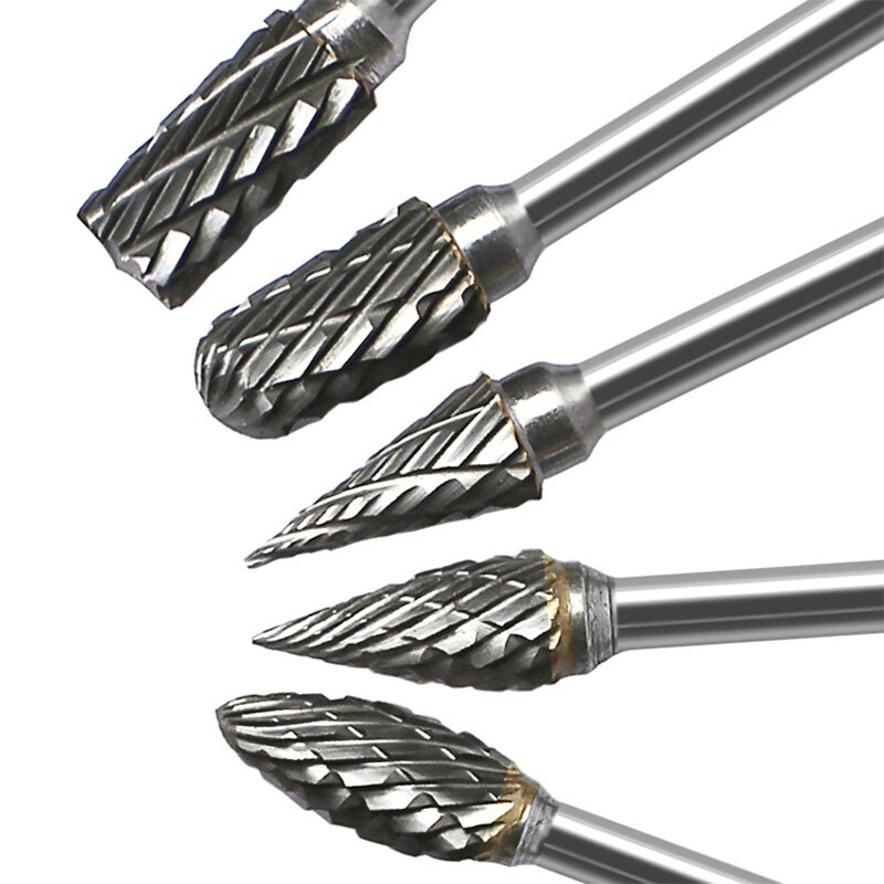 1 stk wolfram stål slibehoved wolfram carbid grater sæt mini bor diamant bor materiale wolfram dremel tilbehør