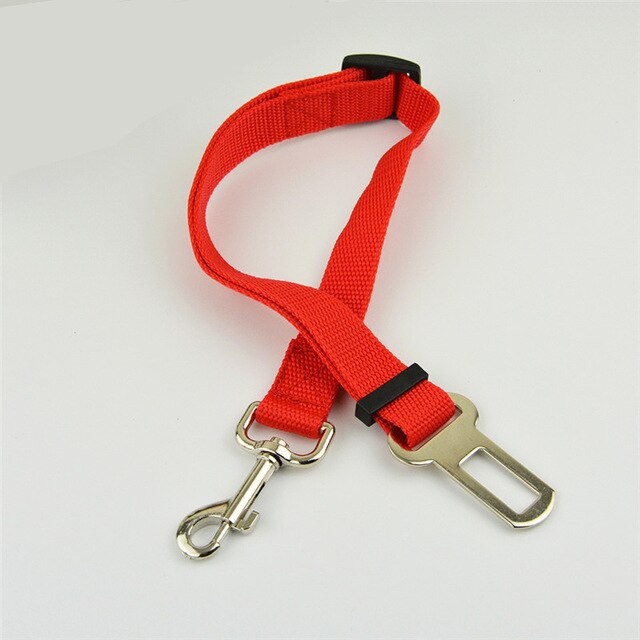 Top Verkoop Pet Hond Kat Auto Verstelbare Seat Belt Voor Accessoires Goederen Dieren Reizen Harnas Veiligheidsgordel Voor Kleine Medium hond Kat: Red