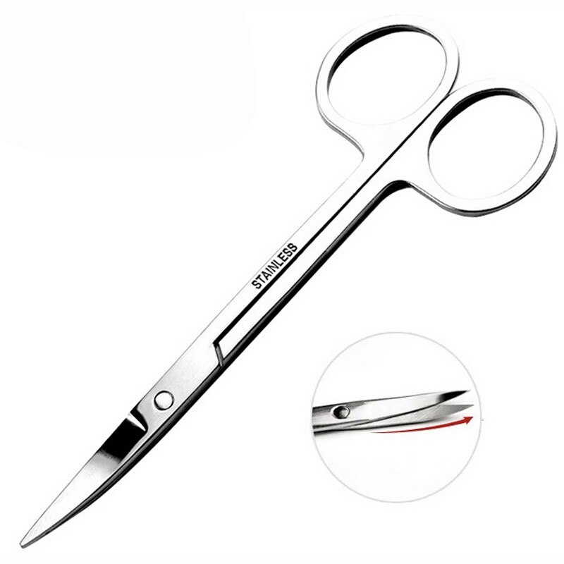 1Pcs Mini Eyebrow Scissor Trimming Tool Manicure Set Steel Nail Cutting Hair Cutter Eyelash Remover