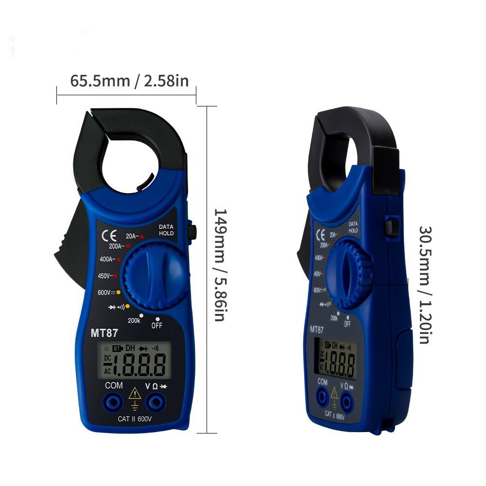 Draagbare  mt87 digitale stroomtang multimeter gelijkstroom wisselstroom spanning tang weerstand amp ohm tester elektronische