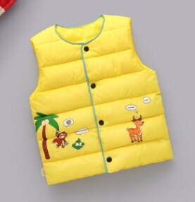 Chaleco para bebé niña, ropa para niño, chaleco acolchado de invierno, abrigo para niño pequeño, chaqueta, chaleco: Amarillo / 4t