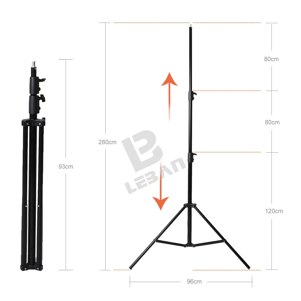 Godox 280Cm Fotografie Licht Staat Voor Relfectors, Softboxen, Lichten, Paraplu, Achtergronden