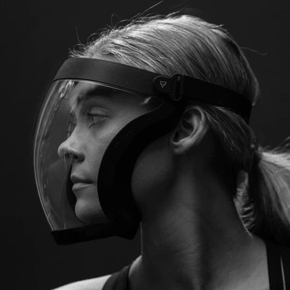 Comfortable Breathable Dust-proof And Saliva-proof Transparent Ergonomic Casual Head-mounted Transparent Baffle