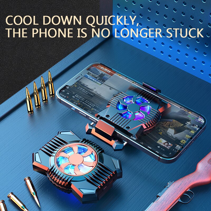 Universal Mobile Phone Radiator Game Cooler USB Charging Cooling Fan Silicone Suction Cup Cooler For Android IOS Smart Phone