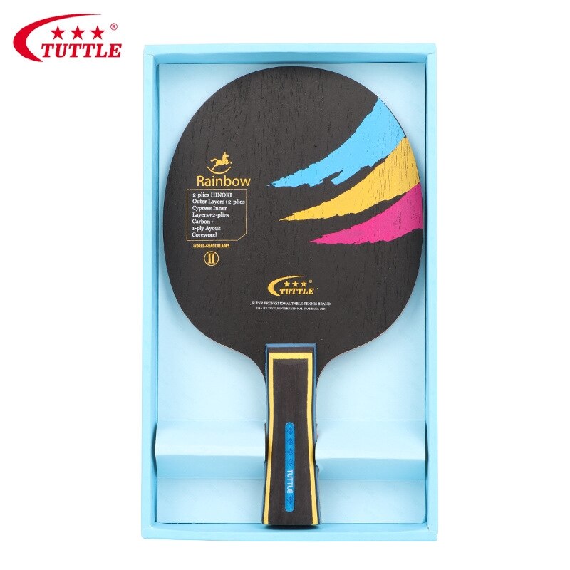 Raqueta de tenis TUTTLE de madera y carbono, raqueta de tenis de mesa, raqueta de Ping Pong, pala de murciélago, tenis de mesa