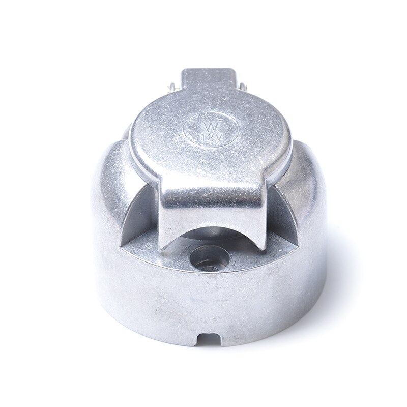 12V 7 Pin Round Plug Female Metal Trailer Socket Waterproof Trailer Towbar Connector For Trailer Light Lamp